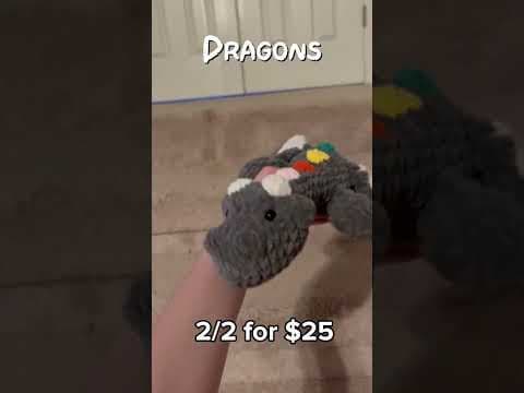 Crochet Market best sellers! Check out my plushies on my website CrochetByA 