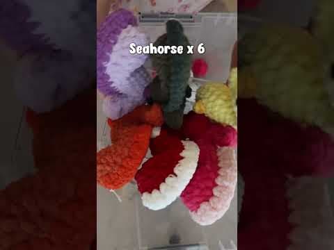 Crochet market prep! Interested in anything messages me on my website CrochetByA 