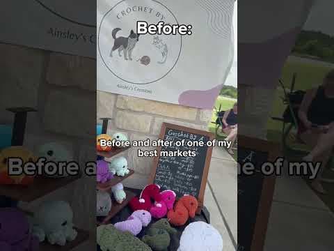 Before and after of one of my best markets Check out my plushies on my website CrochetByA 